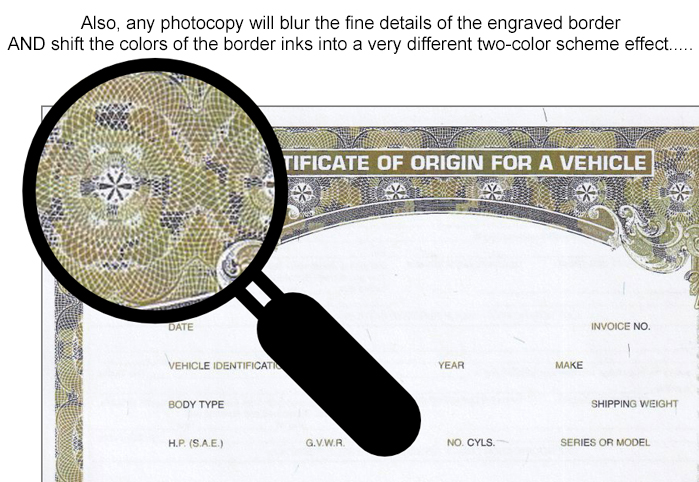 MCO ENGRAVED FINE DETAIL BORDER DESTROYED IN PHOTOCOPY